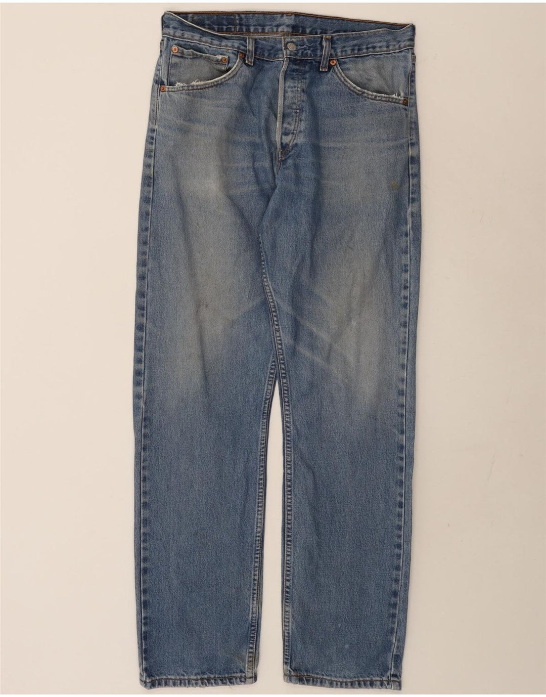 Levi's Masculino 522 Straight Jeans W34 L34 Azul Algodão