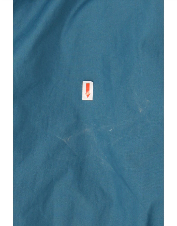 Jaqueta corta-vento masculina ASICS UK 42 XL azul colorblock poliamida