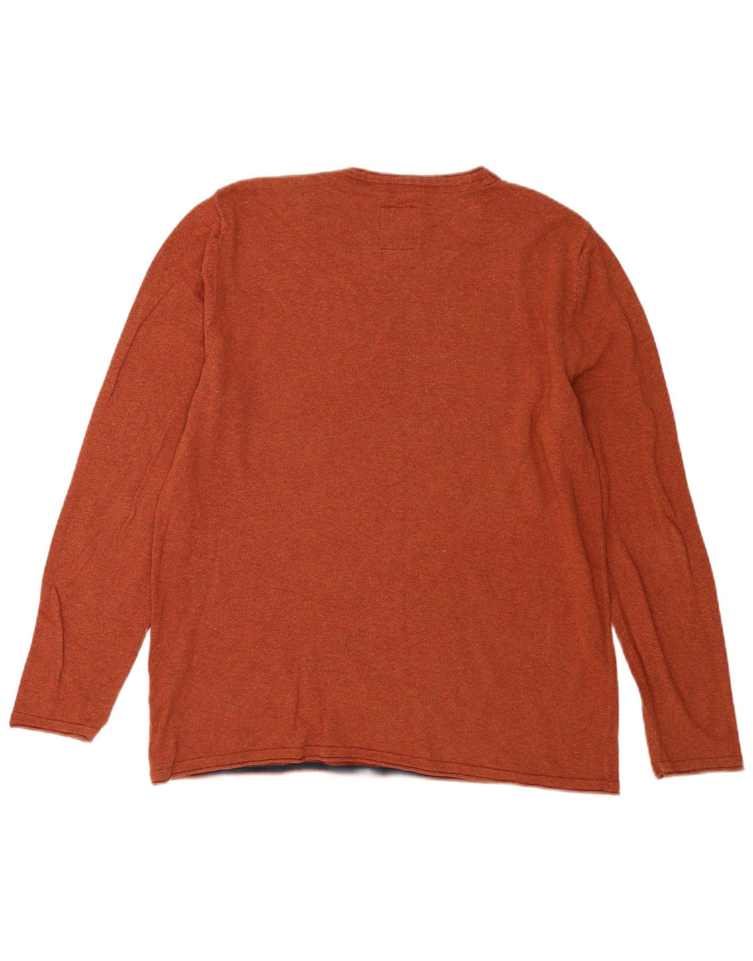 Fat Face Mens Top Manga Longa XL Algodão Marrom