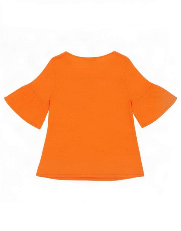 Blusa feminina Marks & Spencer UK 14 acrílico laranja médio