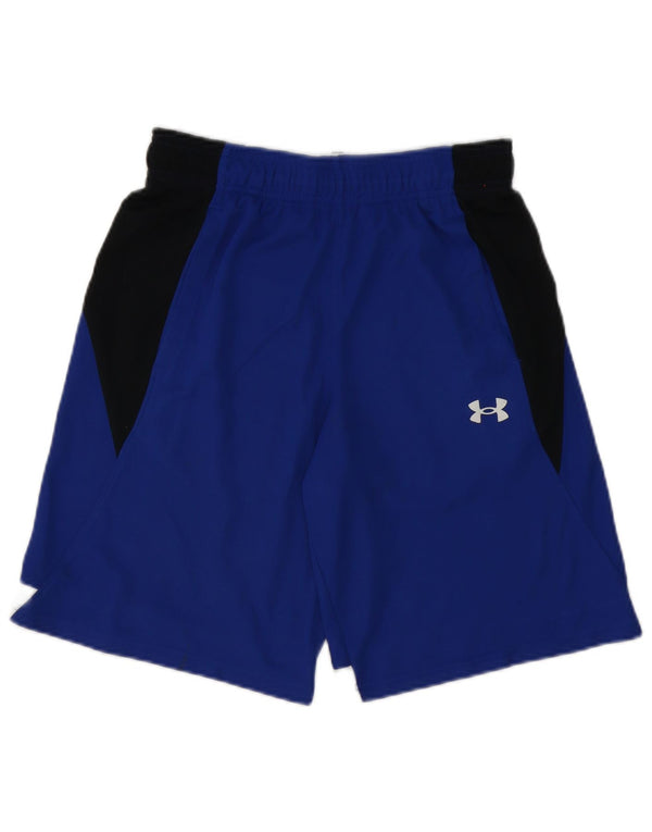 Under Armour Mens Sport Shorts Pequeno Poliéster Azul Colorblock