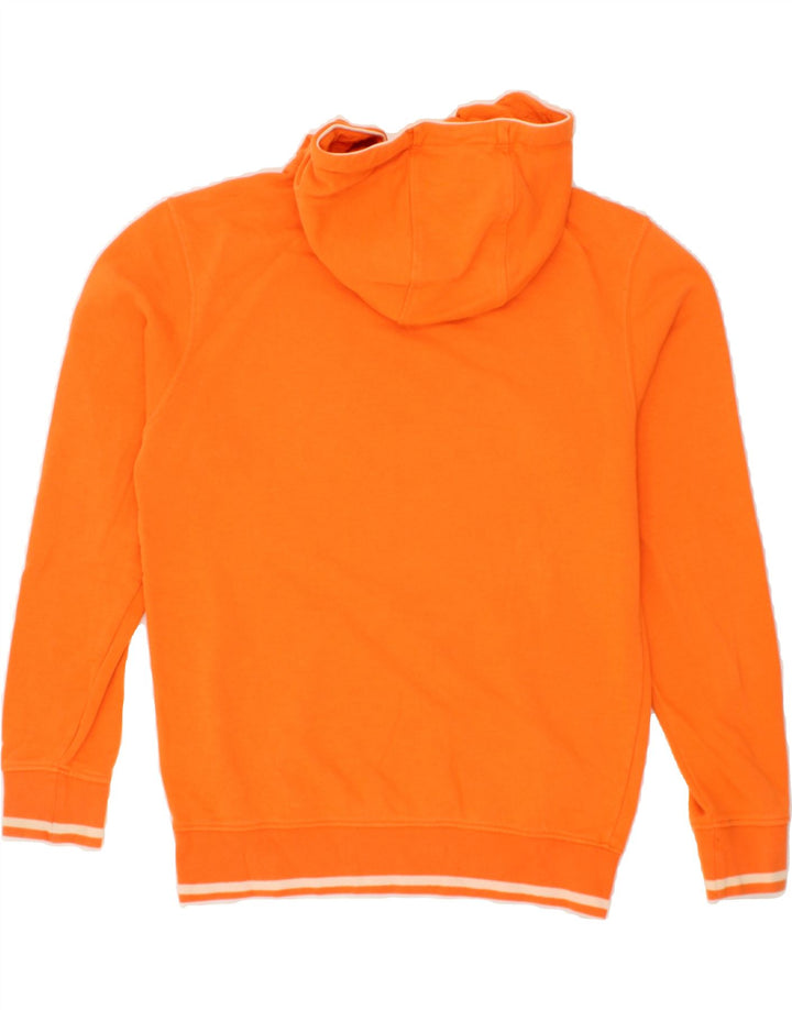 ELLESSE Mens Graphic Hoodie Jumper Medium Orange Cotton Vintage Ellesse and Second-Hand Ellesse from Messina Hembry 