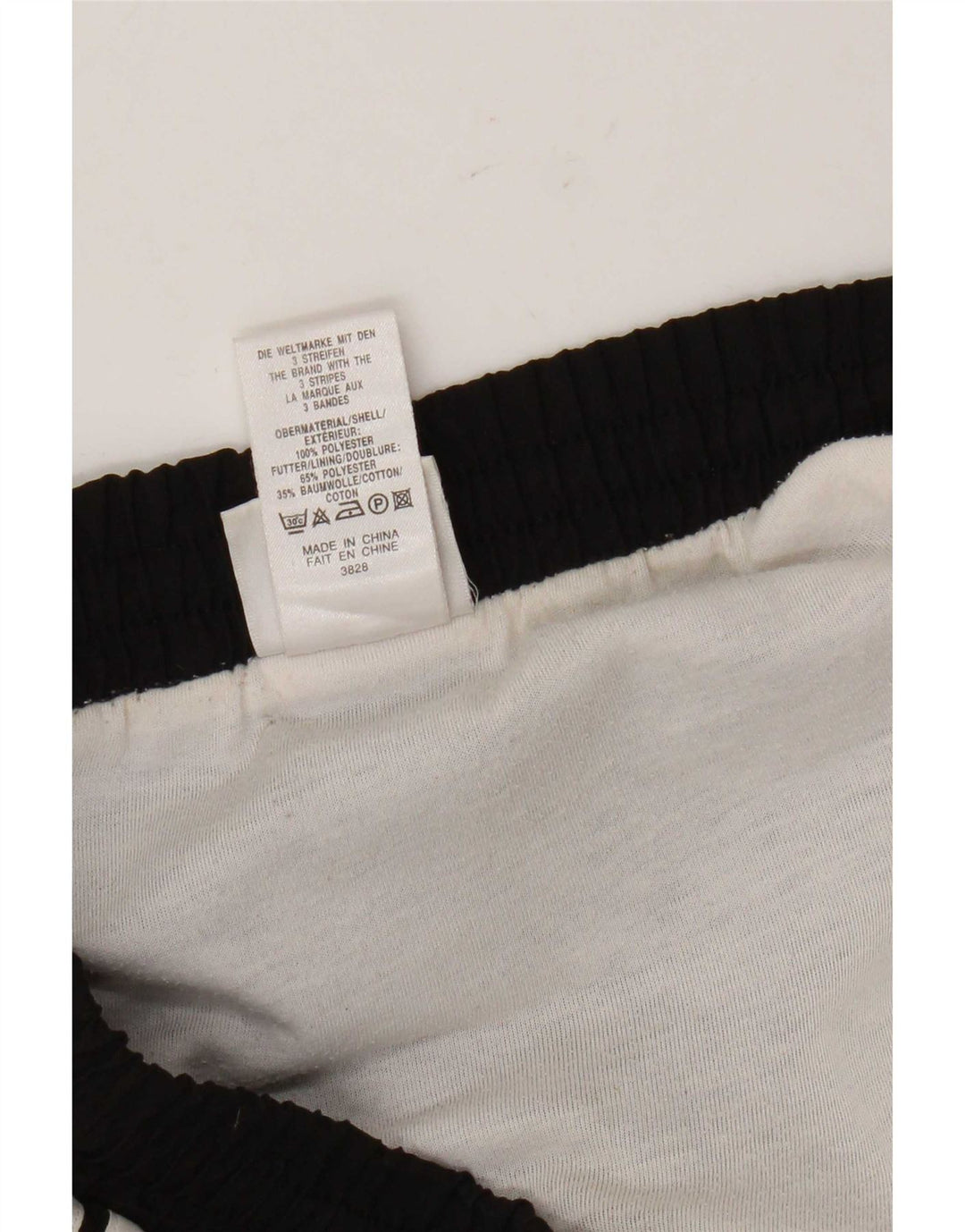 Shorts esportivos masculinos Adidas médio preto colorblock poliéster