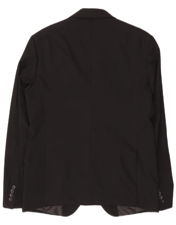 Jaqueta blazer masculina Zara com 2 botões EU 50 médio preto