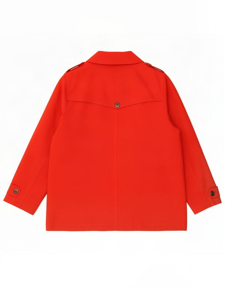 Casaco curto feminino Marks & Spencer Reino Unido 22 3XL poliéster vermelho