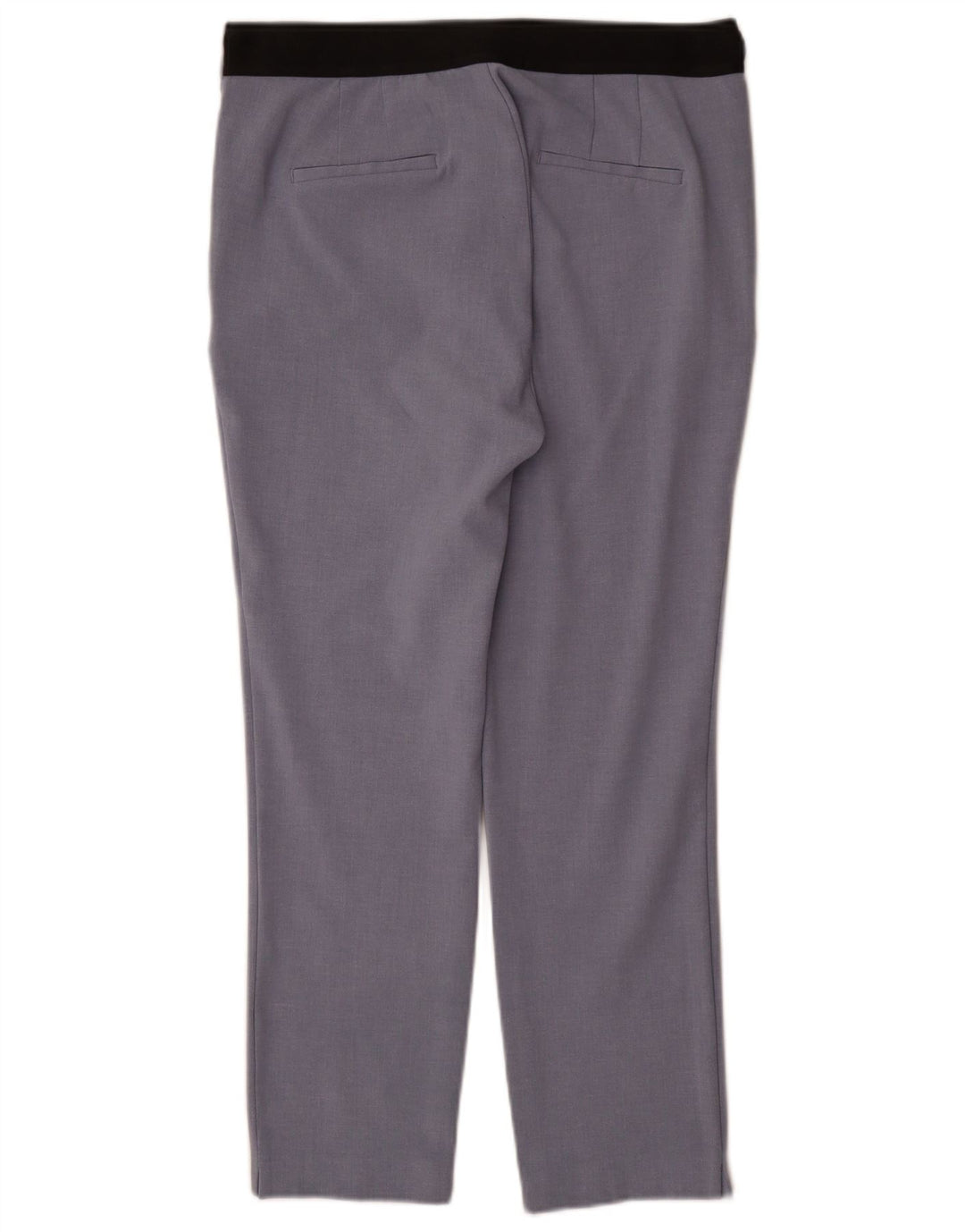 Calça Chino Reta Feminina Zara XL W32 L27 Azul Poliéster