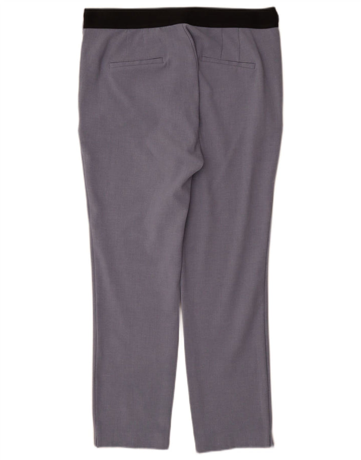 Calça Chino Reta Feminina Zara XL W32 L27 Azul Poliéster