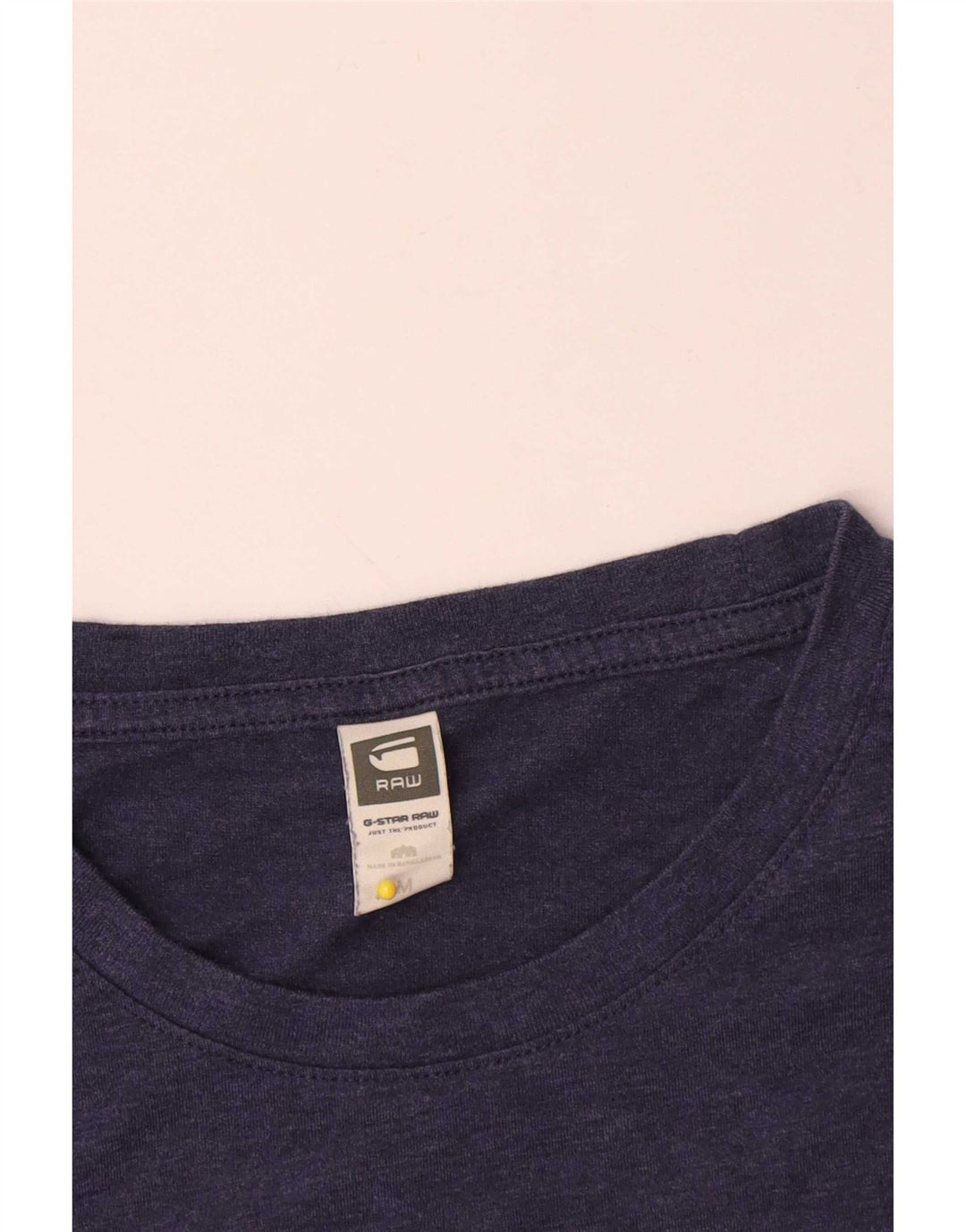 Camiseta masculina G-Star Top médio algodão azul marinho