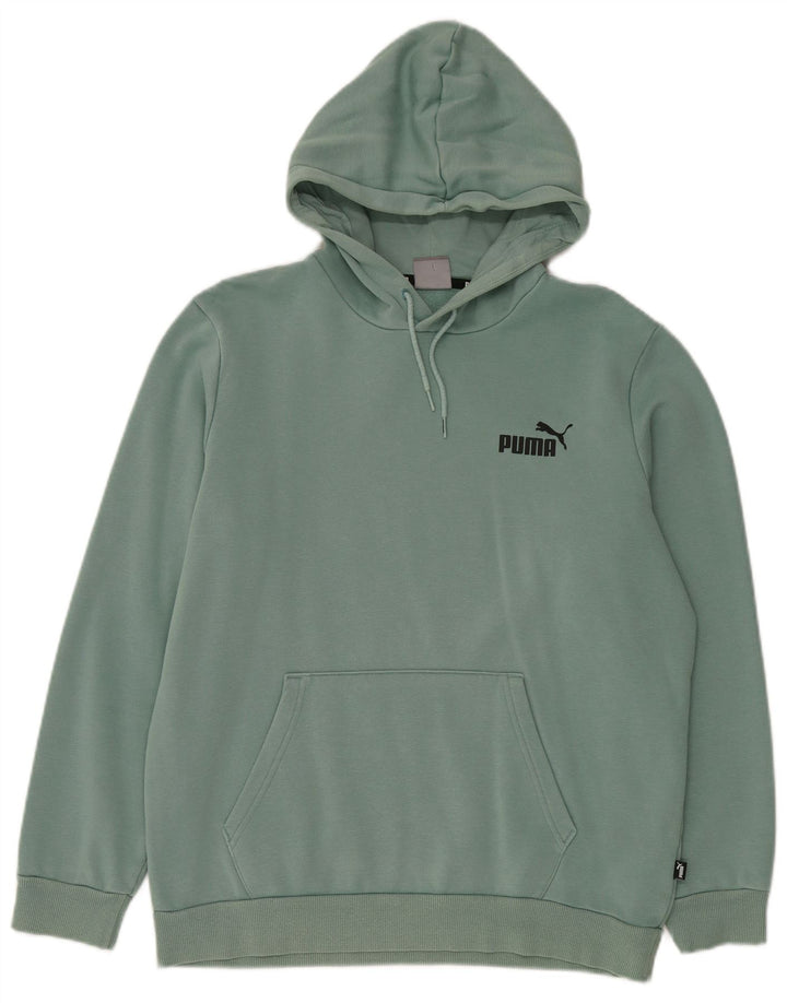 Puma Mens Hoodie Jumper Médio Algodão Verde