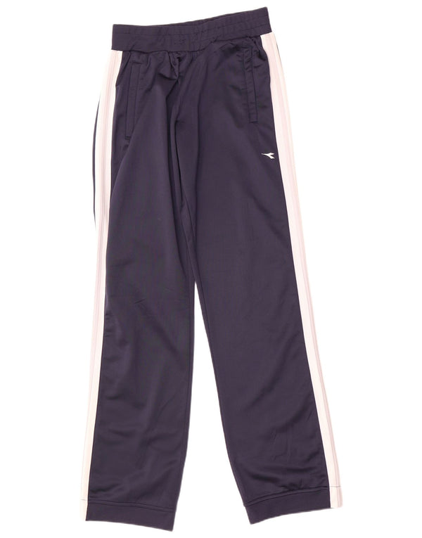 Calça de treino masculina Diadora Joggers grande bloco colorido azul marinho