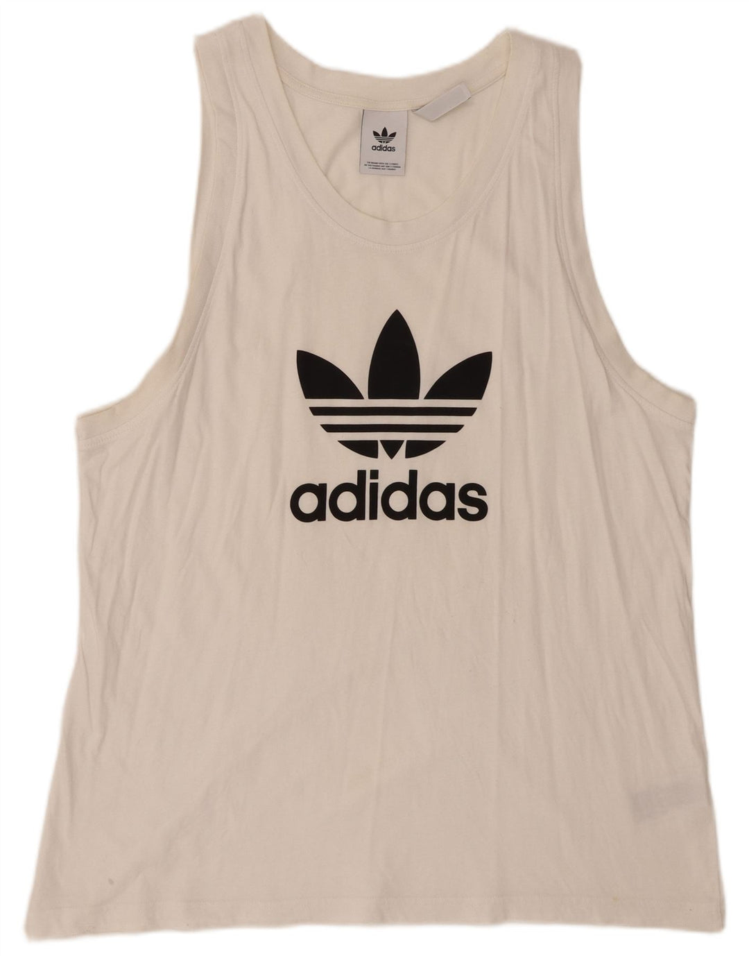 Adidas Mens Graphic Vest Top XL Algodão Branco