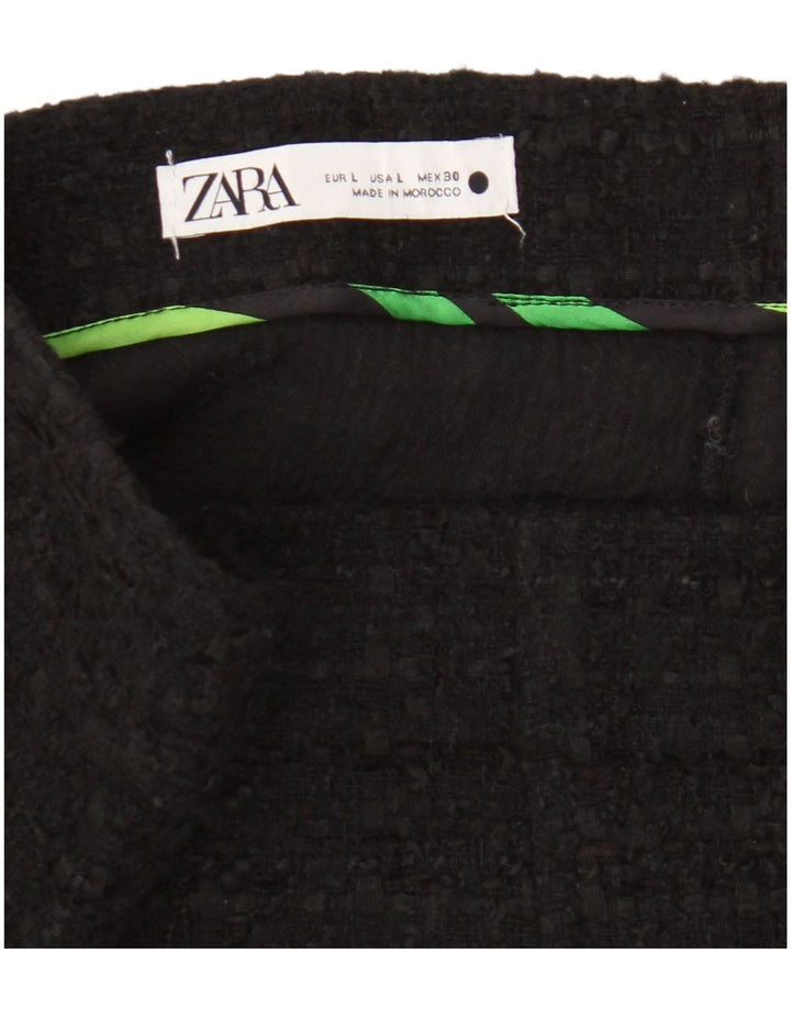 Mini saia feminina Zara grande W30 preta
