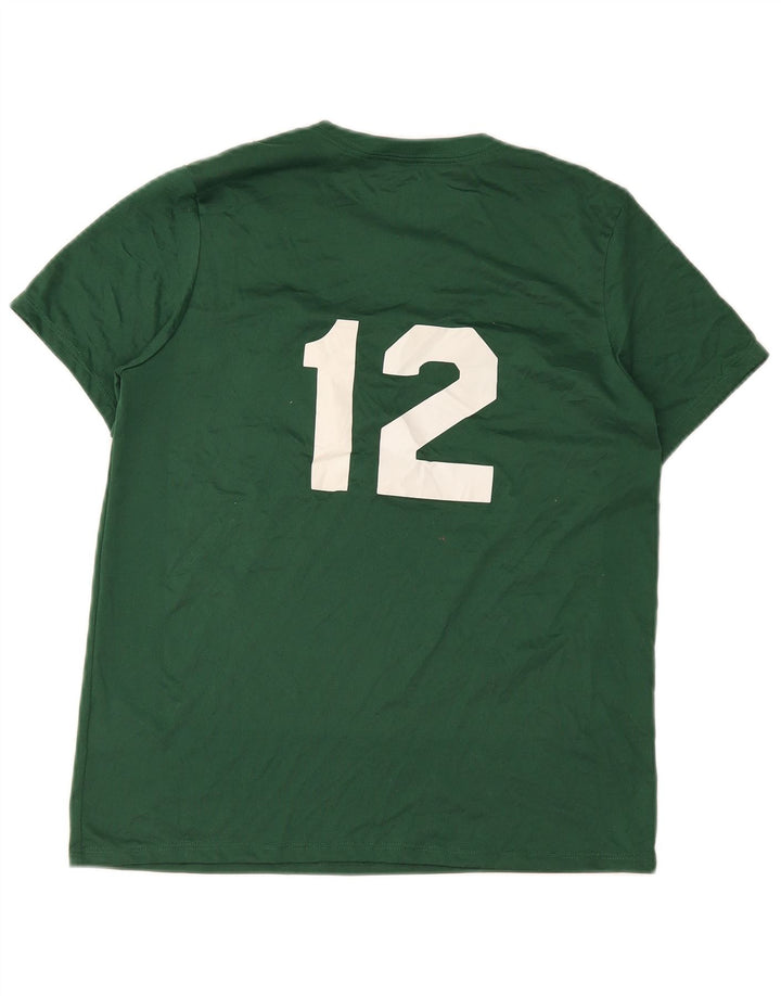 Camiseta Nike Masculina Dri Fit Graphic Top Verde Médio Poliéster