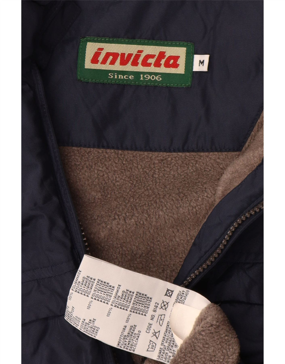 Jaqueta corta-vento masculina Invicta UK 38 poliamida azul marinho médio