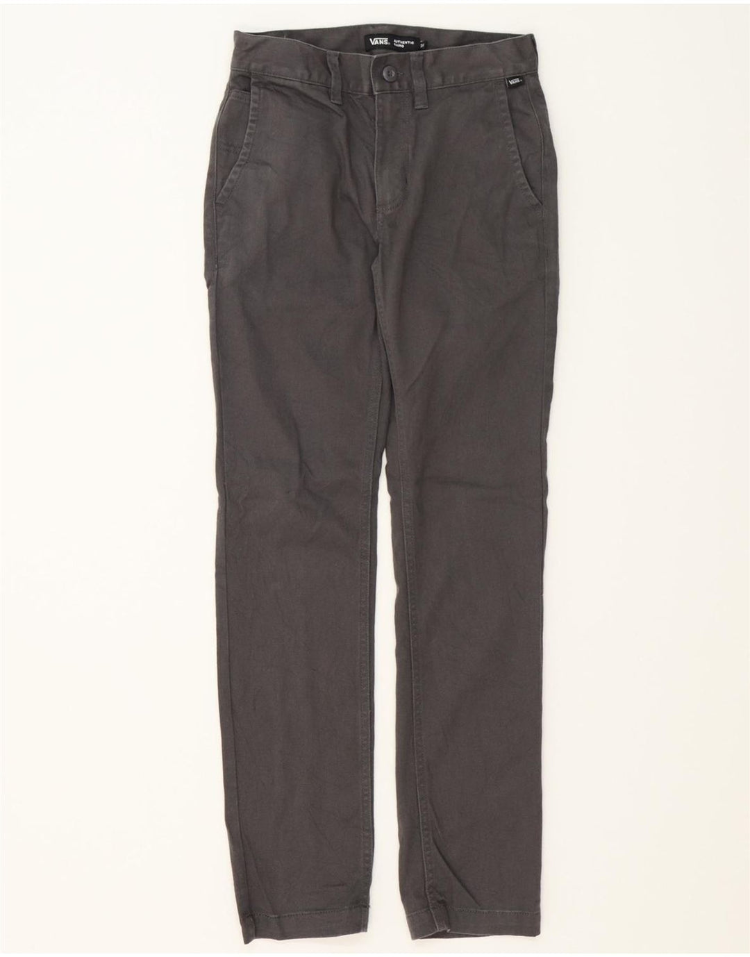 VANS Womens Slim Fit Chino Trousers W25 L30 Grey Cotton Vintage Vans and Second-Hand Vans from Messina Hembry 