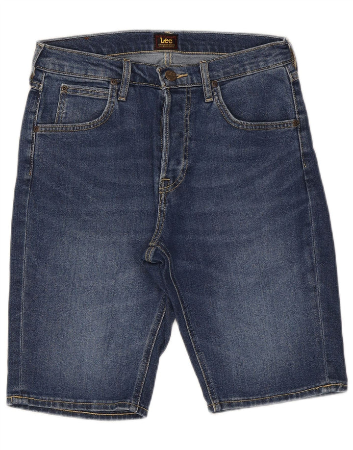 Shorts jeans masculino Lee W29 pequeno algodão azul