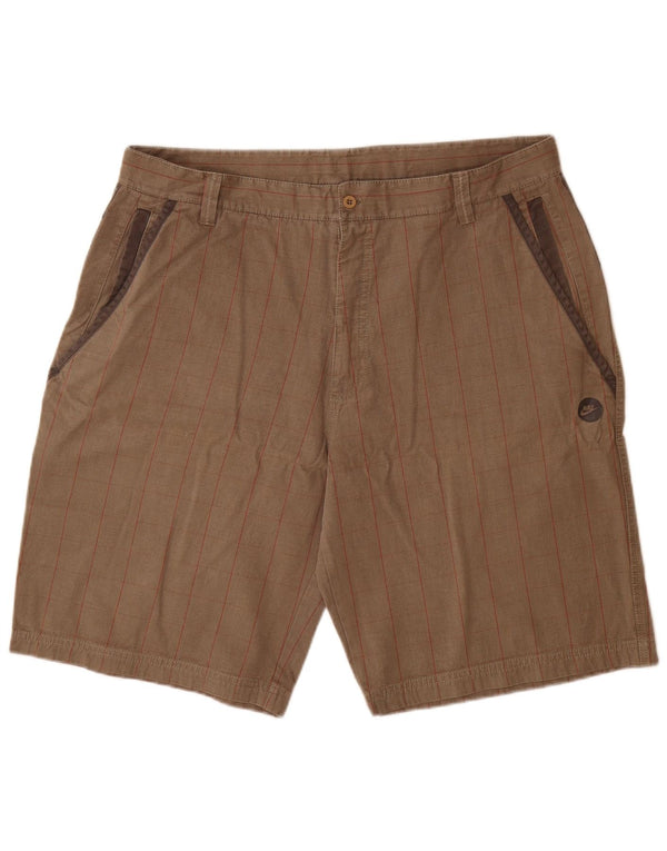 Shorts cargo masculino Nike XL W38 cinza xadrez algodão