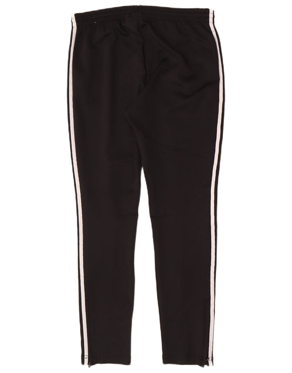 Calça de treino feminina Adidas UK 16 grande algodão preto esportivo