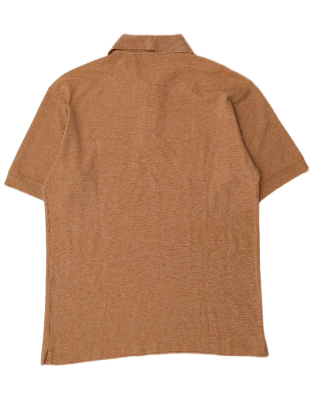 Camisa polo masculina FILA IT 46 pequena algodão manchado marrom