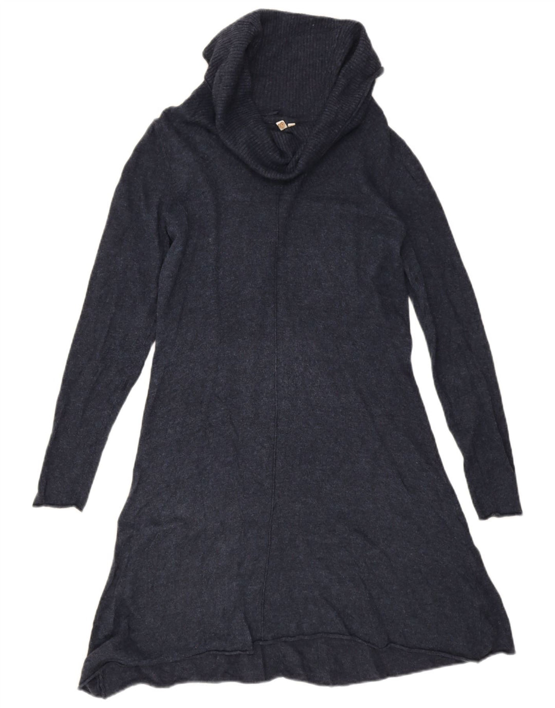 Vestido jumper feminino White Stuff Reino Unido 14 viscose azul marinho médio