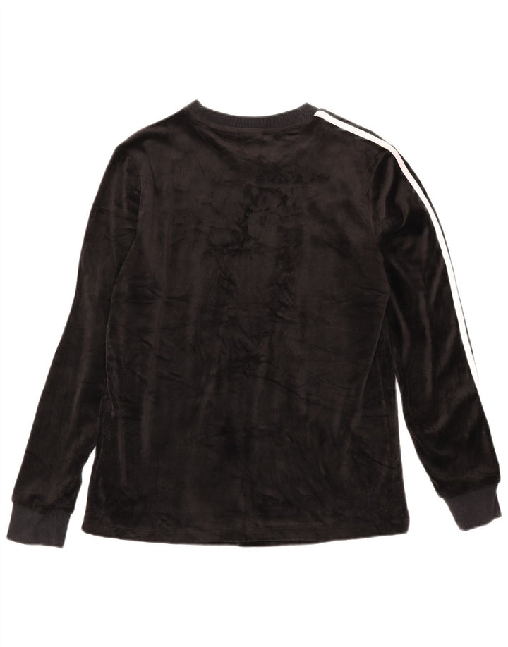 Adidas Mulher Top Manga Longa UK 12 Médio Poliéster Preto