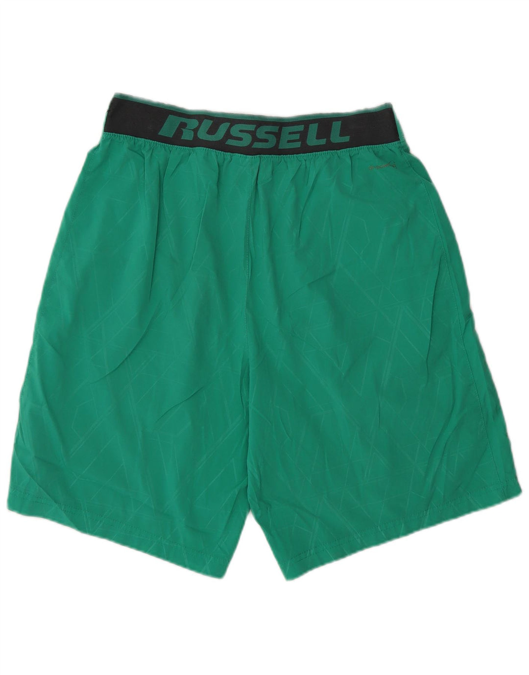 Shorts esportivos gráficos masculinos RUSSELL ATLÉTICO verde médio geométrico
