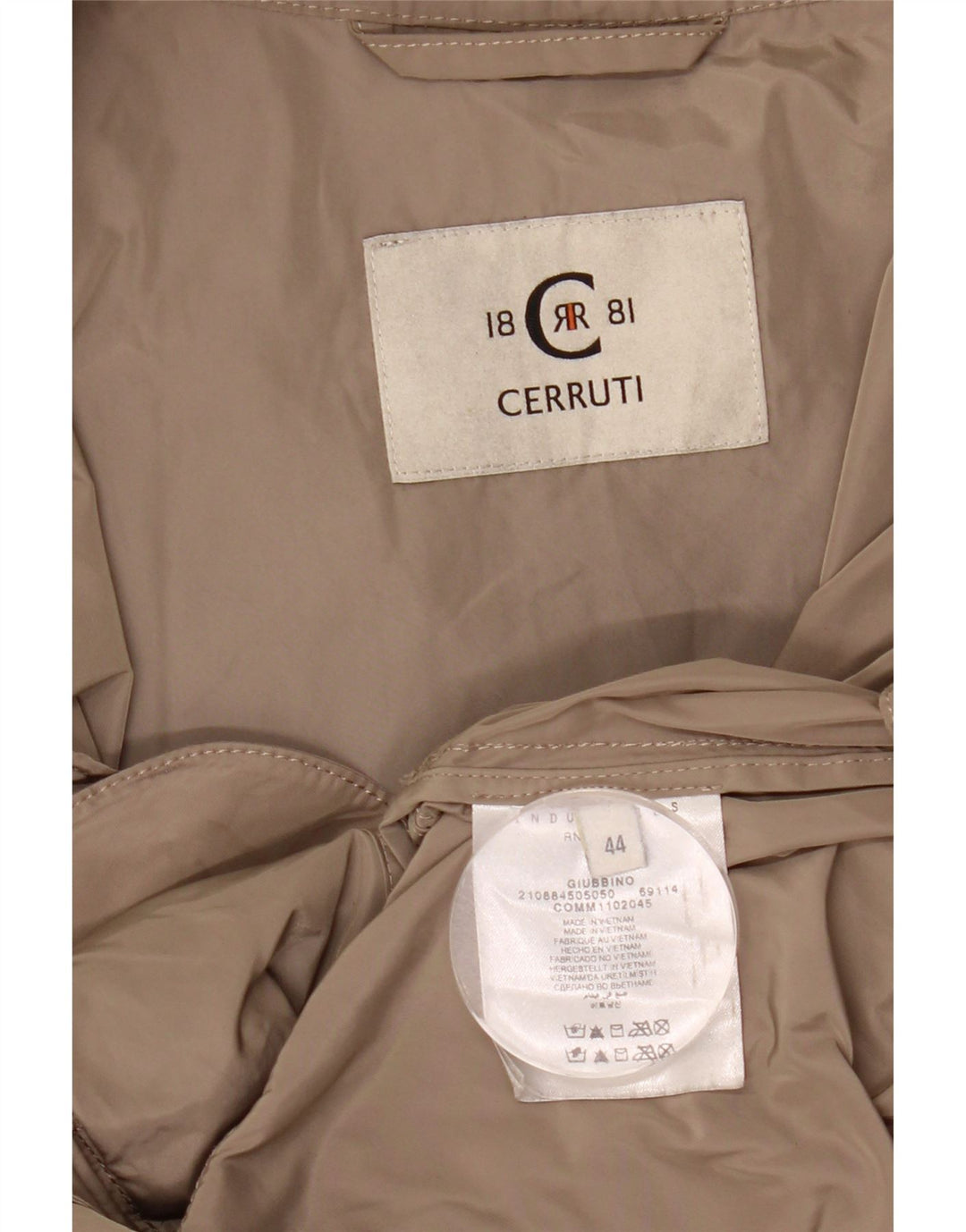 Jaqueta bomber feminina Cerruti 1881 IT 44 poliéster bege médio