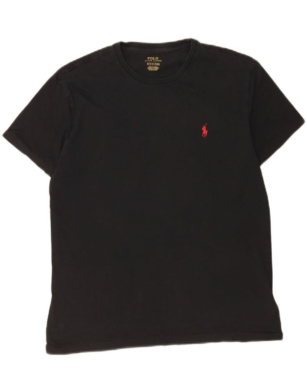 Camiseta masculina Polo Ralph Lauren Top médio algodão preto