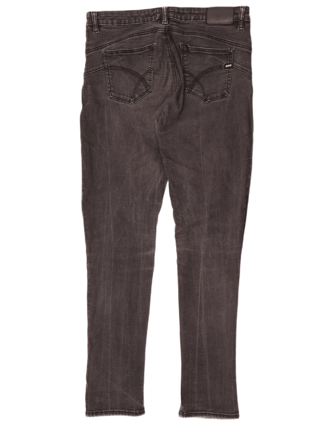 Gas Mens Britty Slim Jeans W29 L30 Algodão Cinza