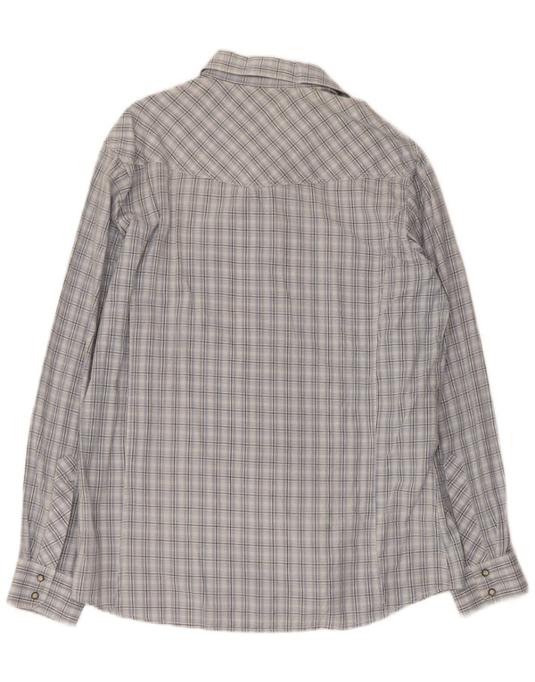 Camisa masculina Marlboro Classics 2XL algodão xadrez azul