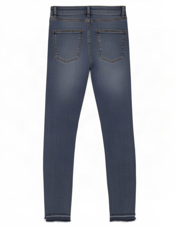 Zara Jeans Slim Feminino EU 38 Pequeno W28 L27 Azul