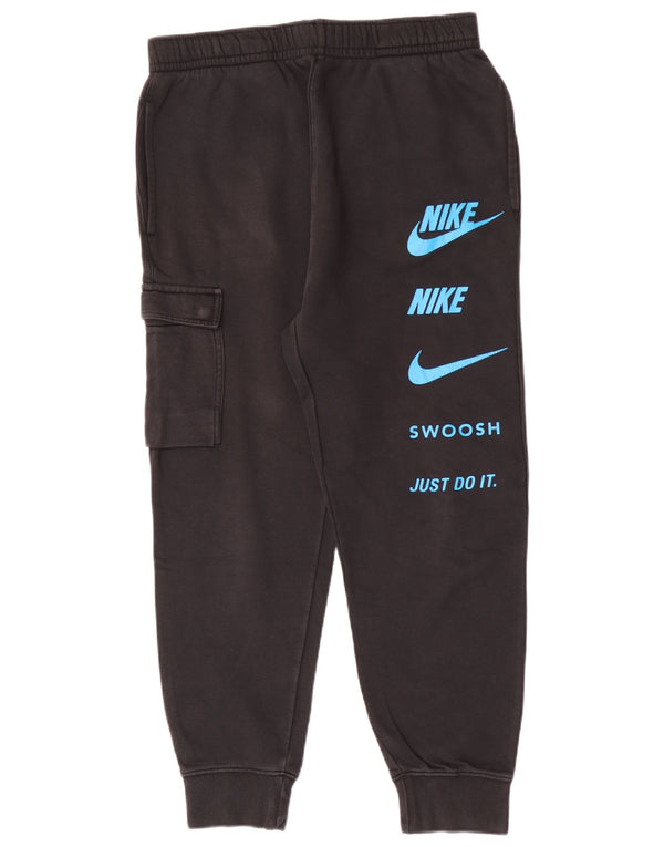 Nike Mens Graphic Calças de treino Joggers Médio Algodão Preto
