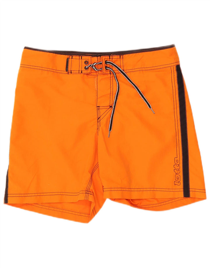 LOTTO Shorts de natação masculino médio laranja