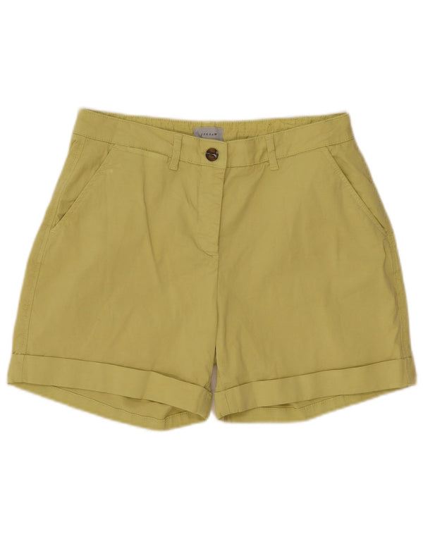 Shorts Chino Feminino Jigsaw UK 12 Médio W30 Algodão Verde
