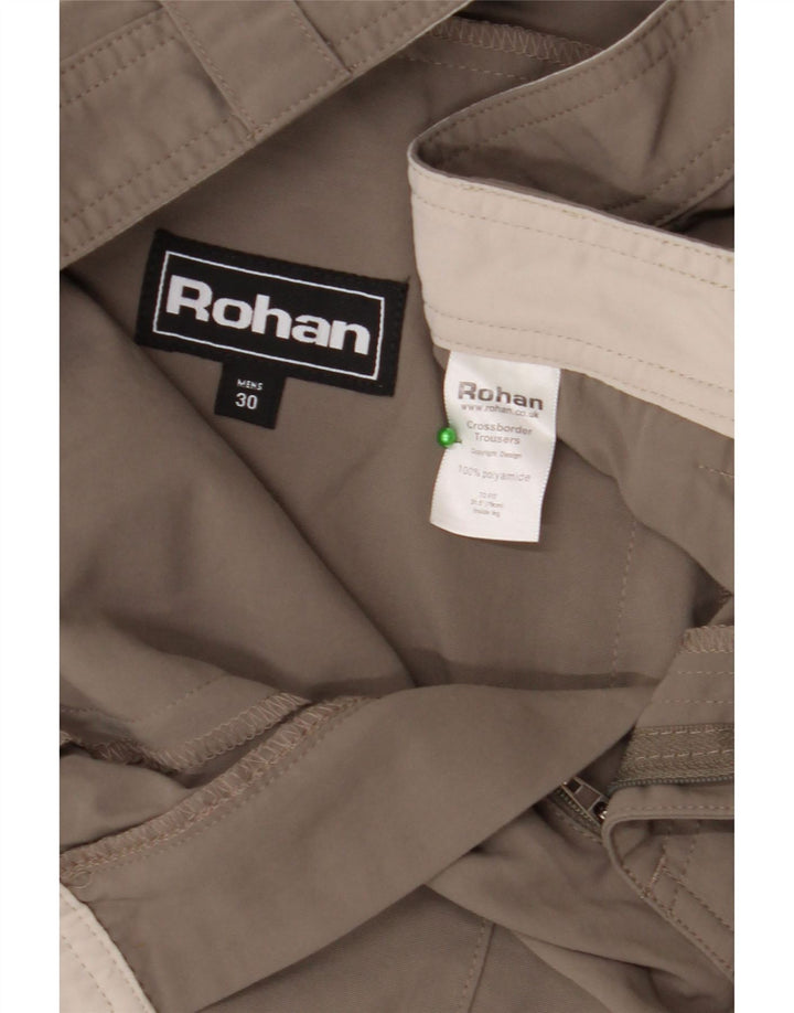 Calça chino reta masculina ROHAN W30 L28 cinza poliamida