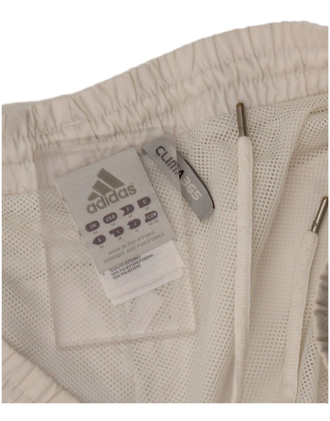 ADIDAS Mens Clima 365 Sport Shorts Médio Branco Colourblock Poliéster