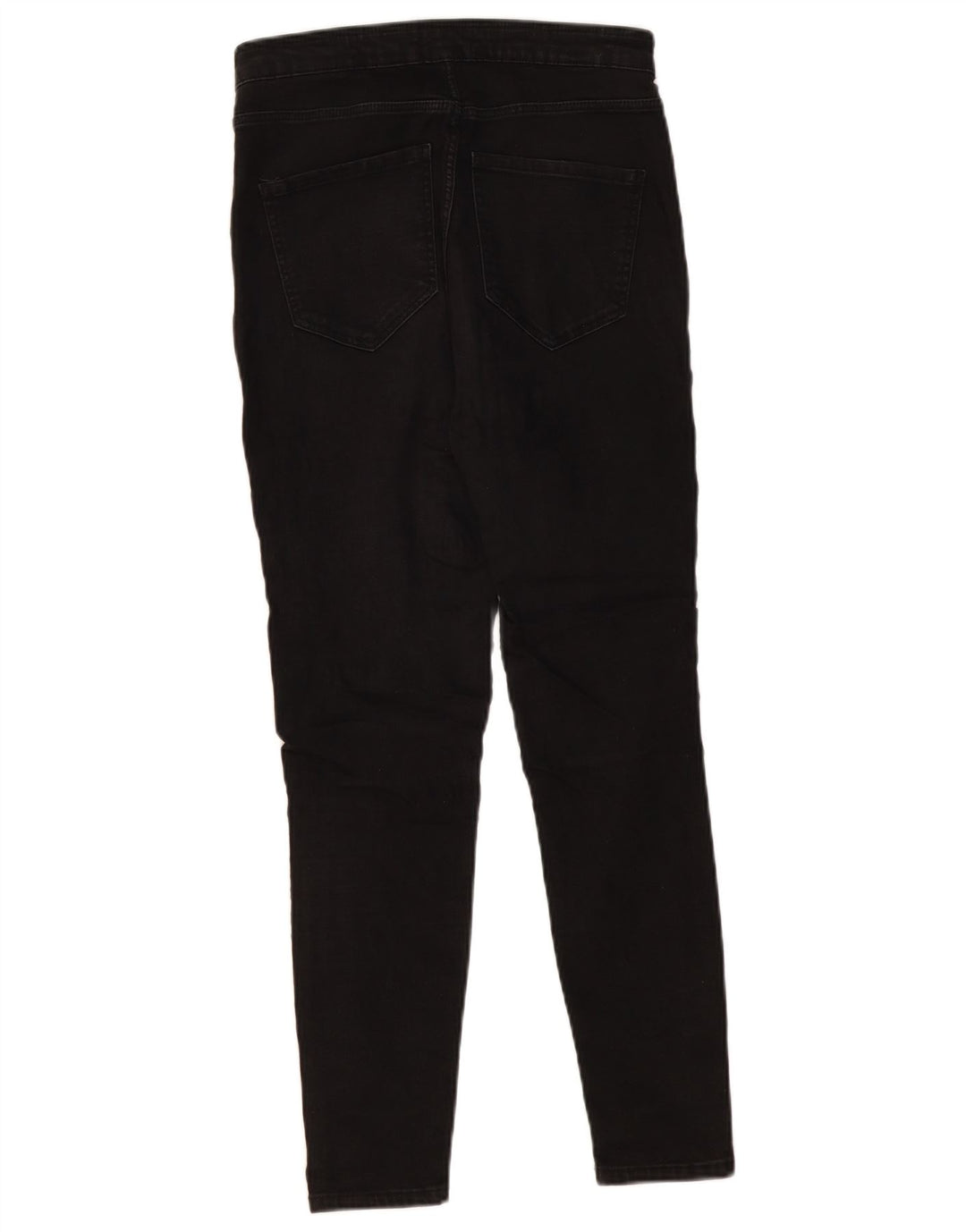 ZARA Mulheres Trafaluc Jeans Skinny Cintura Alta EU 40 Médio W30 L27 Preto