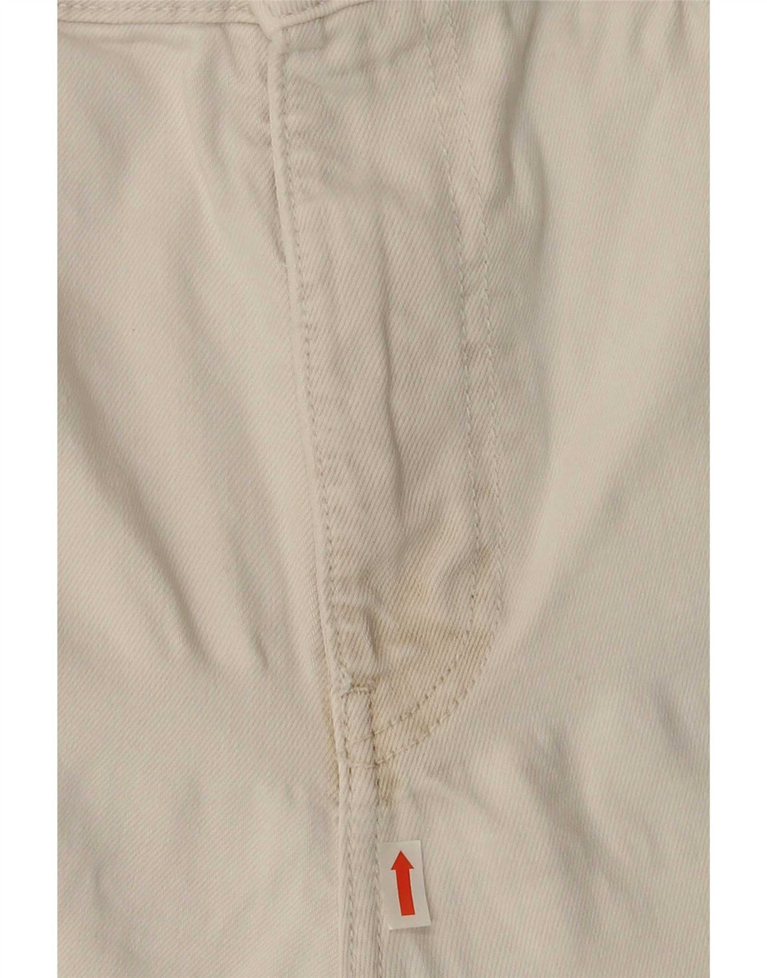 Calça jeans reta feminina Zara EU 46 2XL W36 L26 branco