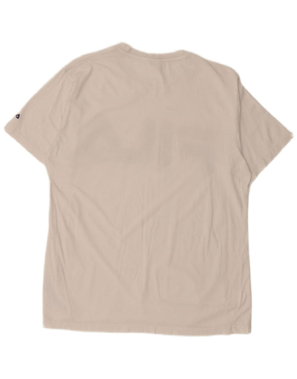Fila Mens Graphic T-Shirt Top Grande Algodão Branco