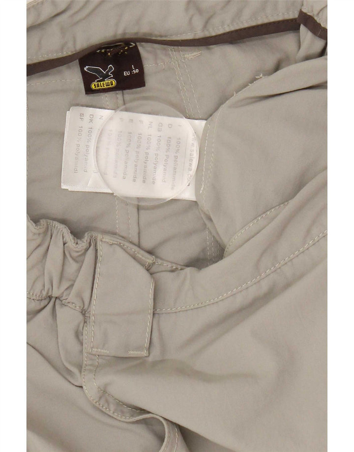 Shorts cargo masculinos SALEWA grandes W34 cinza nylon
