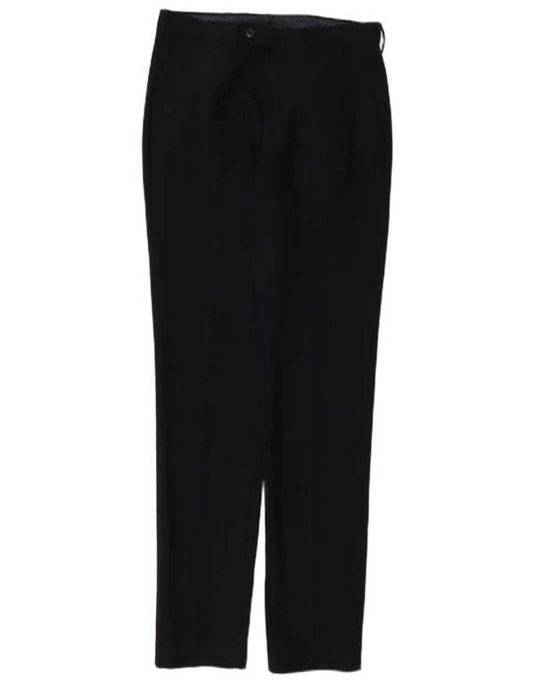 Calça masculina Marks & Spencer Slim Suit W30 L33 Lã Azul Marinho