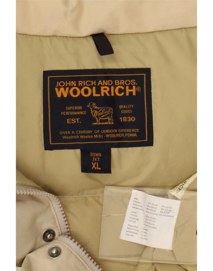 Woolrich Mens Colete Acolchoado UK 42 XL Bege Nylon