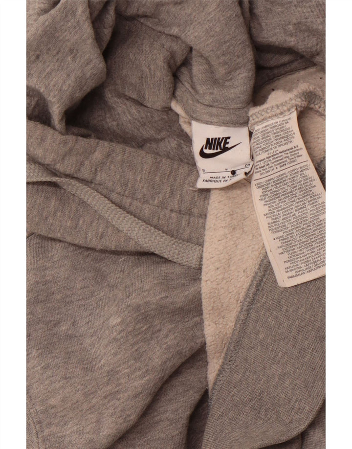 NIKE Mens Hoodie Jumper Pequeno Algodão Cinza