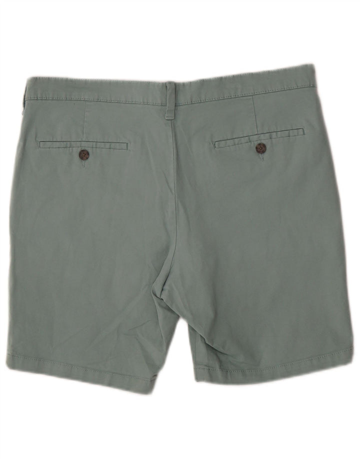 Shorts chino masculino Marks & Spencer W34 grande algodão verde