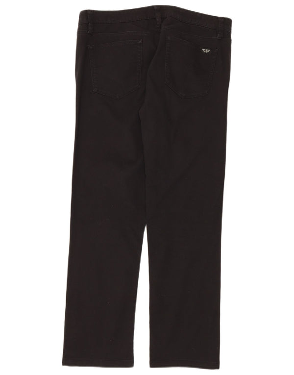 Calça jeans reta feminina Polo Ralph Lauren W30 L29 algodão preto