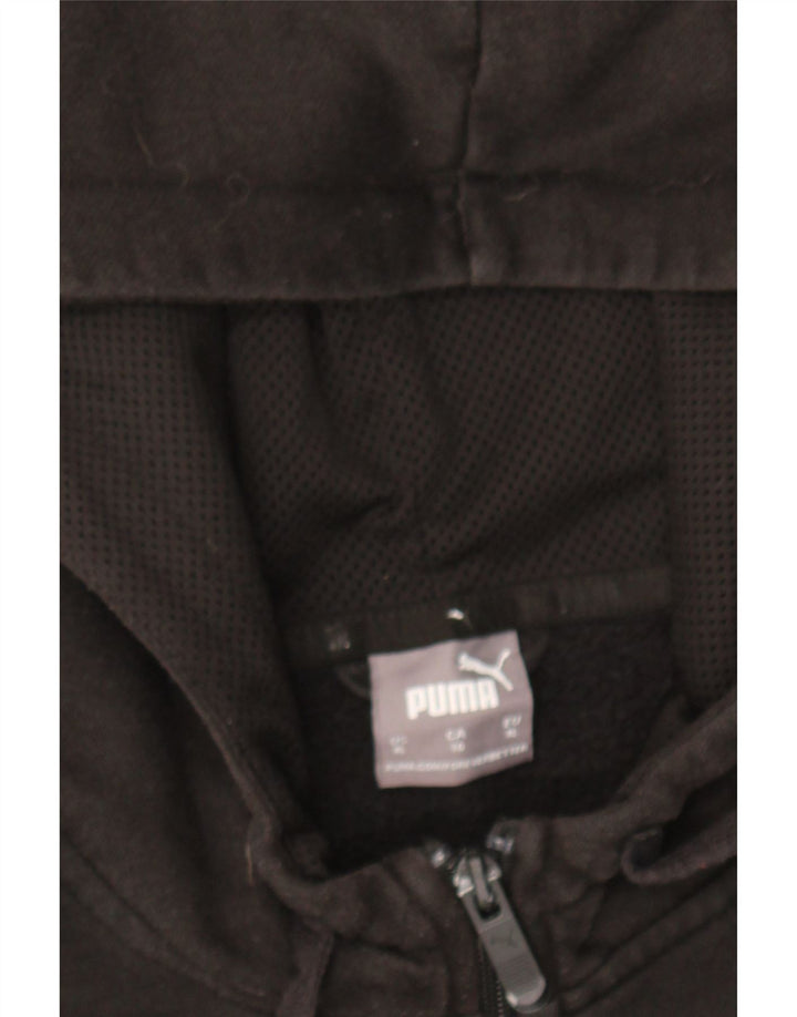 PUMA Mens Zip Hoodie Sweater XL Black Cotton Vintage Puma and Second-Hand Puma from Messina Hembry 