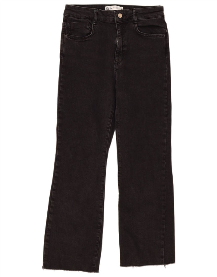 Calça jeans reta feminina Zara EU 38 pequena W28 L26 preta