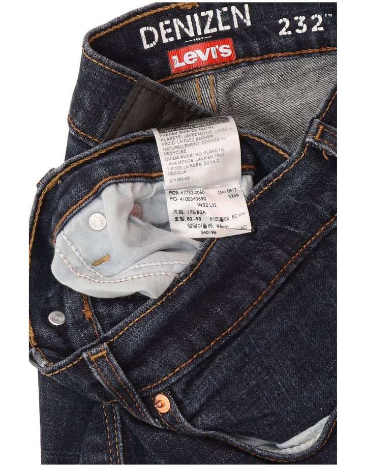 Calça jeans masculina Levi's Denizen Slim Straight W32 L32 azul marinho algodão