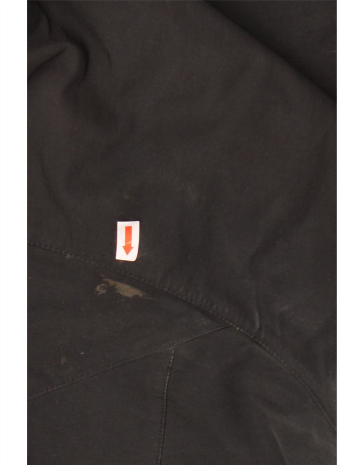 Jaqueta corta-vento masculina Jack Wolfskin com capuz Reino Unido 48 2XL poliéster preto