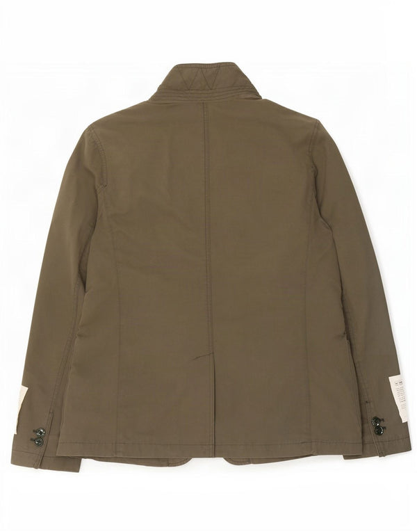 Jaqueta utilitária masculina Woolrich UK 40 grande algodão verde